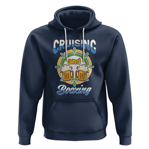 Funny St. Patricks Cruise Hoodie Cruising And Boozing Drinking Squad Family Group Matching TS02 Navy Printyourwear