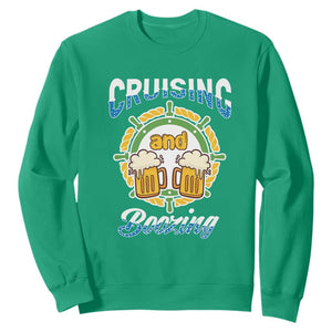 Funny St. Patricks Cruise Sweatshirt Cruising And Boozing Drinking Squad Family Group Matching TS02 Irish Green Printyourwear