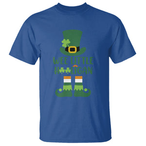 Cute St. Patricks Day T Shirt Wee Little Hooligan Leprechaun for Boy Kids TS02 Royal Blue Printyourwear