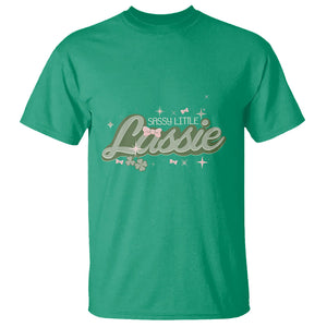 Cute St. Patricks Day T Shirt Sassy Little Lassie for Girl Kids TS02 Irish Green Printyourwear