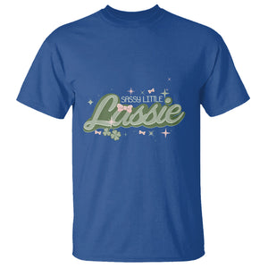 Cute St. Patricks Day T Shirt Sassy Little Lassie for Girl Kids TS02 Royal Blue Printyourwear