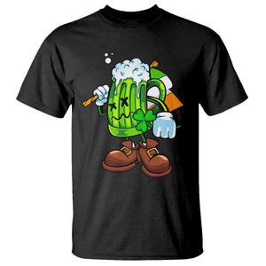 Funny St. Patricks Day Drinking T Shirt Irish Beer Ireland Flag TS02 Black Printyourwear