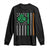 Irish Pride Long Sleeve Shirt Celtic Knot Ireland Flag Shamrock St. Patricks Day TS02 Black Print Your Wear