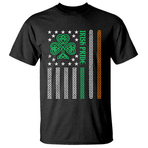 Irish Pride T Shirt Celtic Knot Ireland Flag Shamrock St. Patricks Day TS02 Black Printyourwear