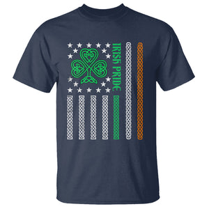 Irish Pride T Shirt Celtic Knot Ireland Flag Shamrock St. Patricks Day TS02 Navy Printyourwear