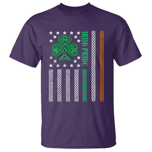 Irish Pride T Shirt Celtic Knot Ireland Flag Shamrock St. Patricks Day TS02 Purple Printyourwear