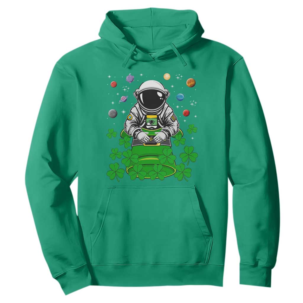Funny St. Patricks Day Astronaut Hoodie Outer Space Leprechaun TS02 Irish Green Printyourwear