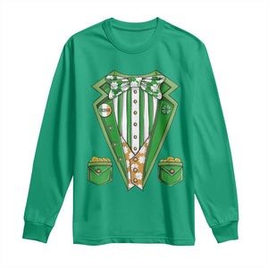 Funny St Patricks Day Long Sleeve Shirt Leprechaun Costume for Boys Kids Men TS02 Irish Green Print Your Wear