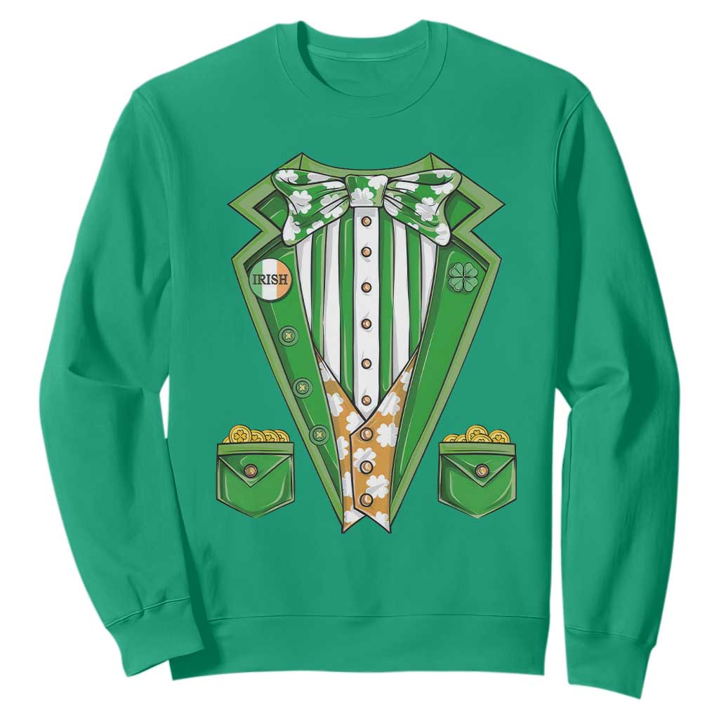 Funny St. Patricks Day Sweatshirt Leprechaun Costume for Boys Kids Men TS02 Irish Green Printyourwear