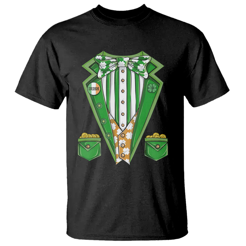 Funny St. Patricks Day T Shirt Leprechaun Costume for Boys Kids Men TS02 Black Printyourwear