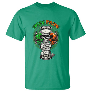 Irish Pride Skull T Shirt Celtic Cross Ireland Flag St. Patricks Day TS02 Irish Green Printyourwear