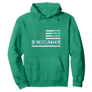 Chicago St Patrick's Day Hoodie Cork Dublin Galway South Side Irish Flag TS02 Irish Green Printyourwear