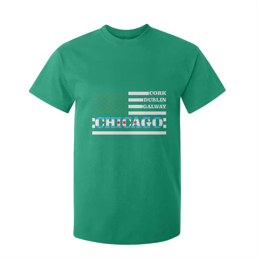 Chicago St Patricks Day T Shirt For Kid Cork Dublin Galway South Side Irish Flag TS02 Irish Green Print Your Wear
