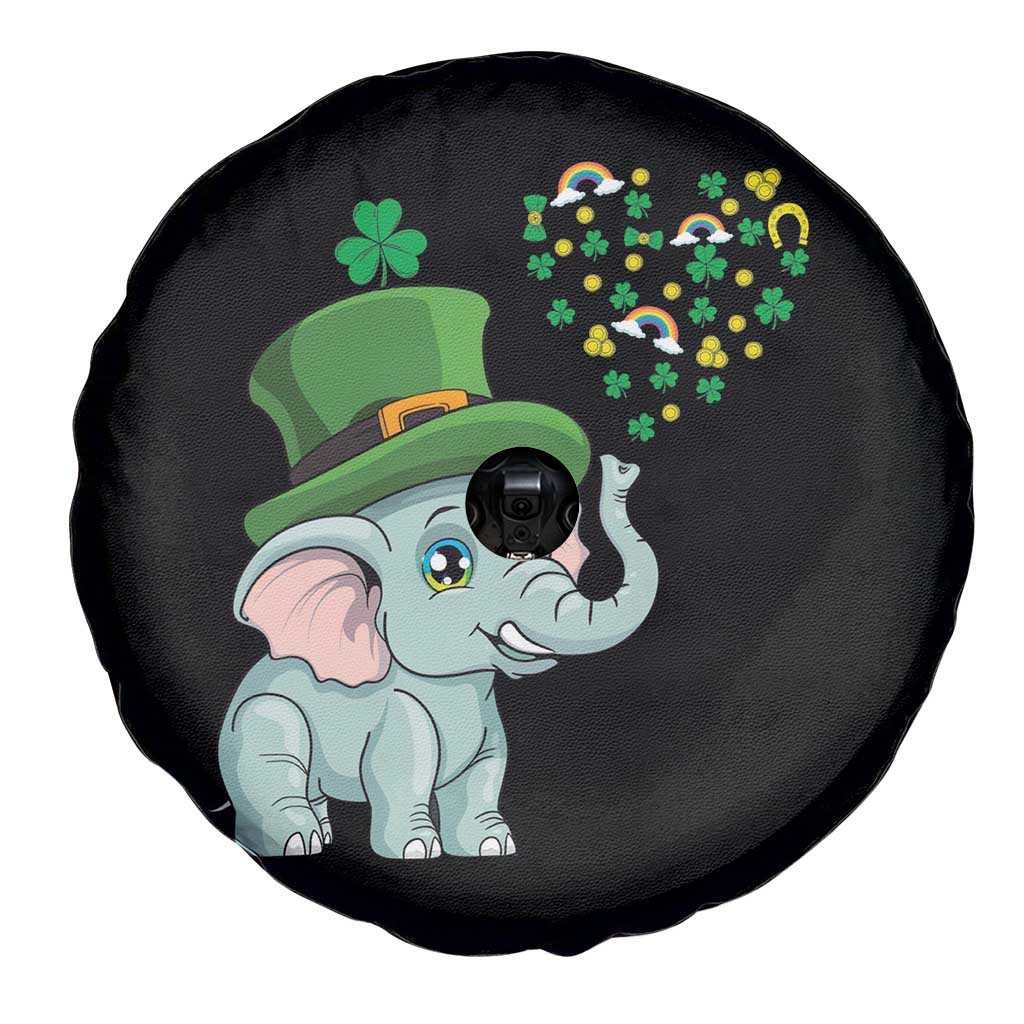 Cute Elephant St Patricks Day Spare Tire Cover for Boys Girls TS02 Print Your Wear