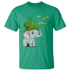 Cute Elephant St. Patricks Day T Shirt for Boys Girls TS02 Irish Green Printyourwear