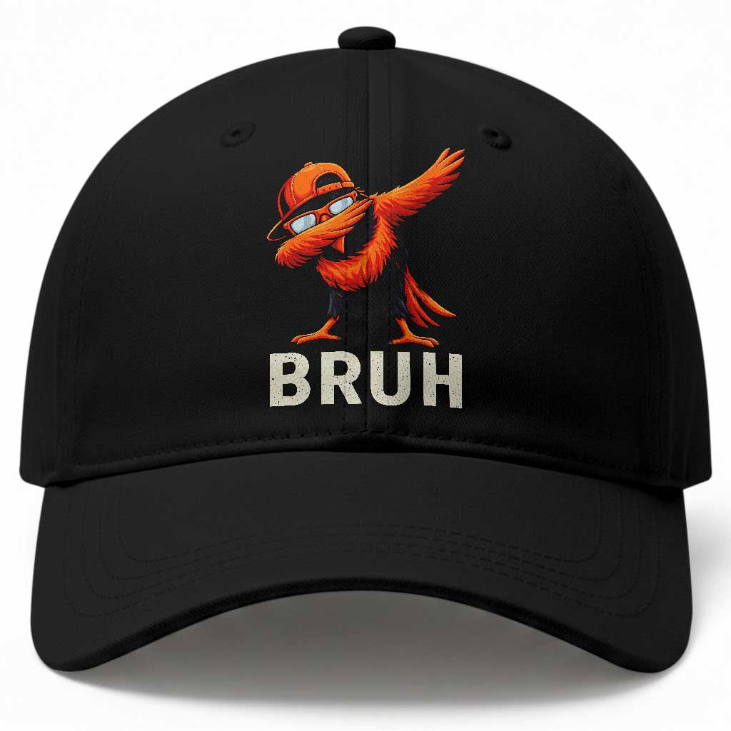 Funny Dabbing Oriole Bird Bruh Baseball Cap Cool Game Day Sports Fan TS02 Print Your Wear