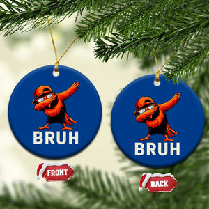 Funny Dabbing Oriole Bird Bruh Ceramic Ornament Cool Game Day Sports Fan TS02 1pc Blue Print Your Wear