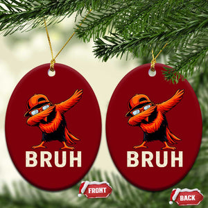 Funny Dabbing Oriole Bird Bruh Ceramic Ornament Cool Game Day Sports Fan TS02 Print Your Wear