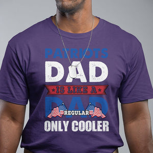 Patriotic Dad T Shirt Patriots Dad Is Like A Regular Dad Only Cooler American Patriotic Papa TS02 Purple Print Your Wear