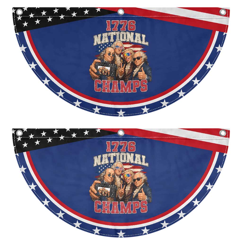 1776 National Champs Funny Founding Fathers Selfie Graphic Patriotic Fan Flag George Washington and Ben Franklin Cool Sunglasses TS02 2pcs pack Classic Navy Print Your Wear