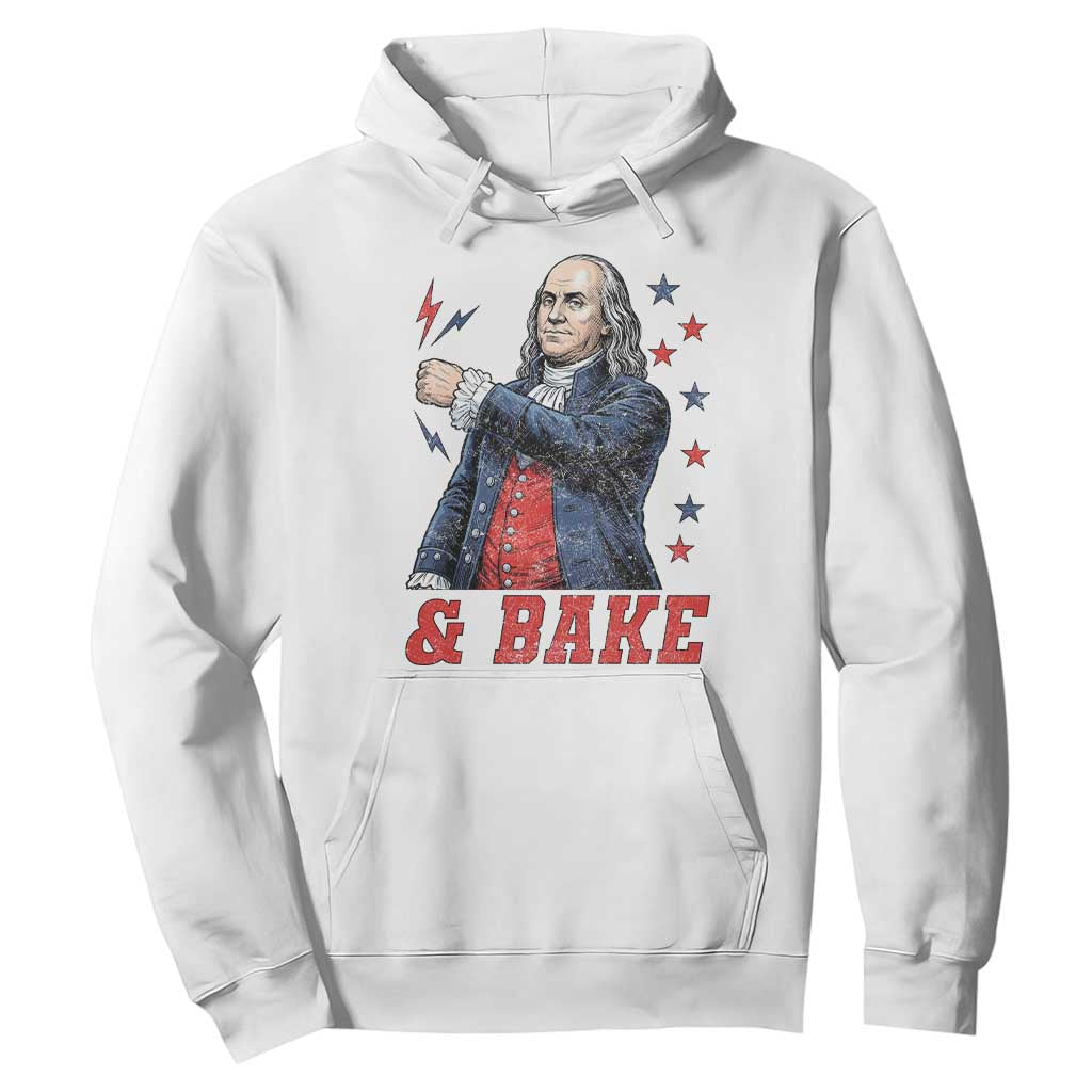 And Bake Funny Benjamin Franklin Patriotic Graphic Matching Hoodie Vintage Founding Father Distressed Stars and Lightning Bolts Dynamic Duo TS02 White Print Your Wear
