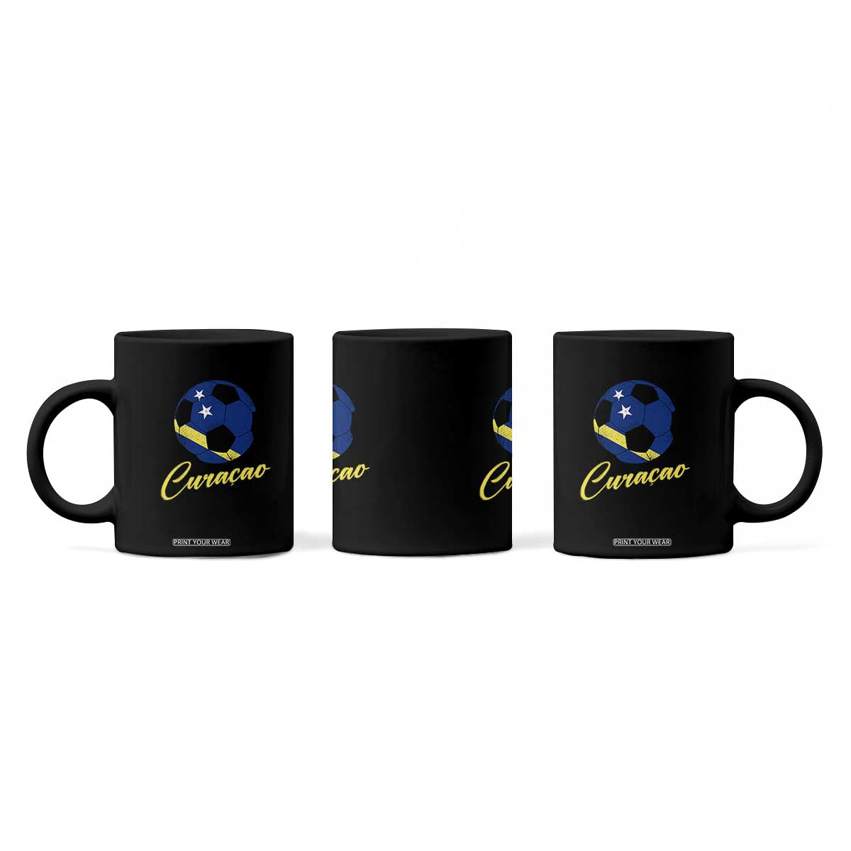 Curaçao Soccer Fans Distressed Flag Coffee Mug Football Heritage Pride Support TS02 Print Your Wear