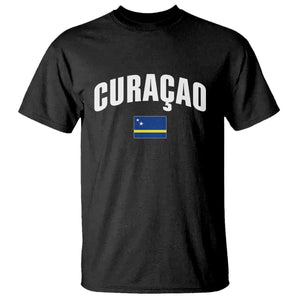 Curaçao National Flag Classic Heritage T Shirt Caribbean Pride Souvenir TS02 Black Print Your Wear