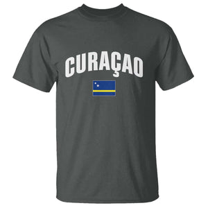 Curaçao National Flag Classic Heritage T Shirt Caribbean Pride Souvenir TS02 Dark Heather Print Your Wear