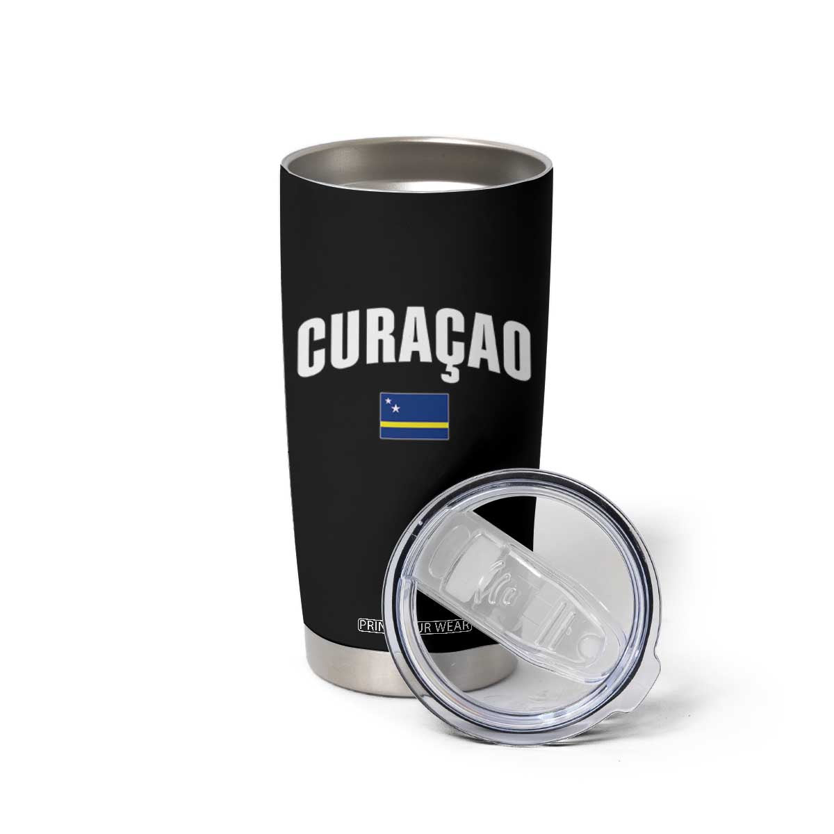 Curaçao National Flag Classic Heritage Tumbler Cup Caribbean Pride Souvenir TS02 Print Your Wear