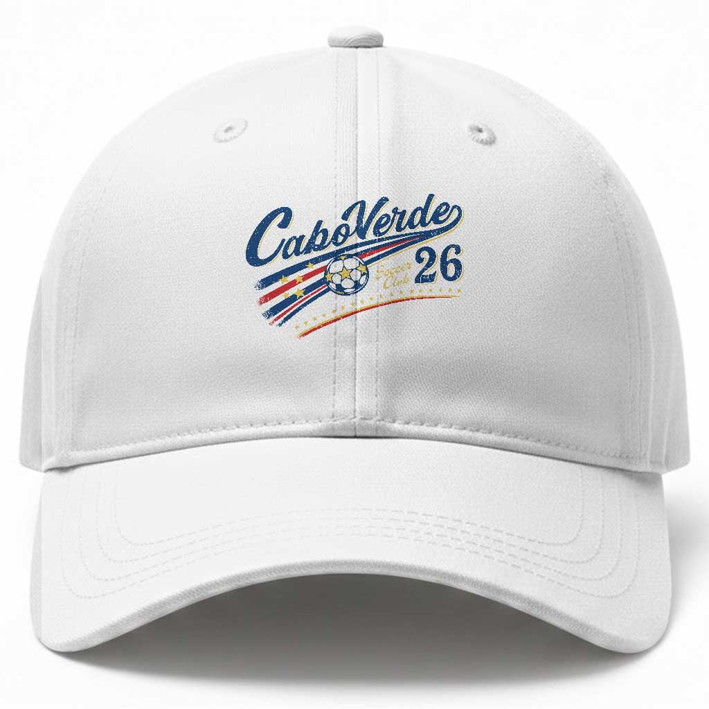 Cabo Verde Soccer Club 26 National Pride Baseball Cap Cape Verde Football Fans Retro Sporty Est. 2026 TS02 Print Your Wear