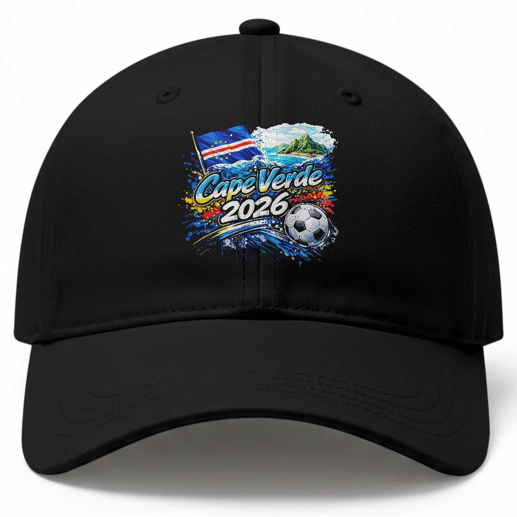 Cape Verde Soccer 2026 Island Flag Baseball Cap Cabo Verde Football Team Fans Tropical Pride Gift TS02 Print Your Wear