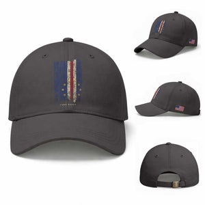 Cape Verde Vertical Brush Stroke Flag Graphic Baseball Cap Cabo Verde National Pride Artistic Gift TS02 Baseball Cap Universal Fit Dark Gray Print Your Wear