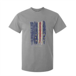 Cape Verde Vertical Brush Stroke Flag Graphic T Shirt For Kid Cabo Verde National Pride Artistic Gift TS02 Sport Gray Print Your Wear