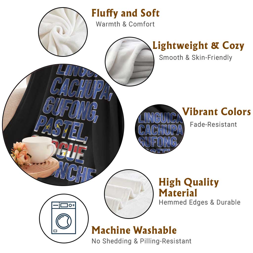 Cape Verde Traditional Food & Drinks List Throw Blanket Cabo Verdean Cachupa Grogue Heritage Gift TS02 Print Your Wear