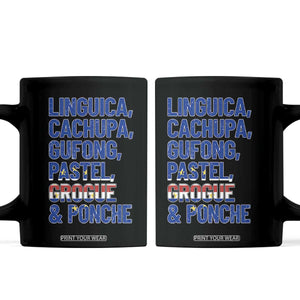 Cape Verde Traditional Food & Drinks List Coffee Mug Cabo Verdean Cachupa Grogue Heritage Gift TS02 Black Print Your Wear