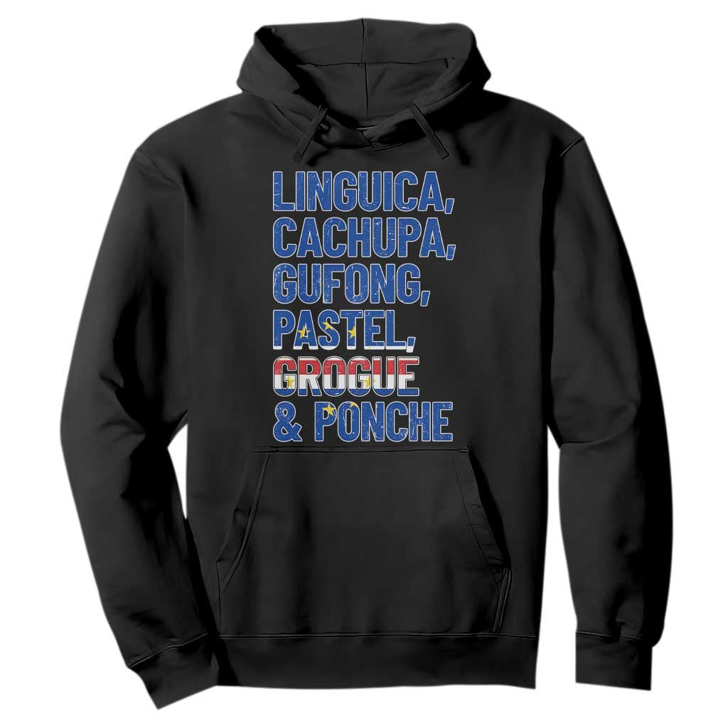 Cape Verde Traditional Food & Drinks List Hoodie Cabo Verdean Cachupa Grogue Heritage Gift TS02 Black Print Your Wear