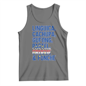 Cape Verde Traditional Food & Drinks List Tank Top Cabo Verdean Cachupa Grogue Heritage Gift TS02 Black Heather Print Your Wear