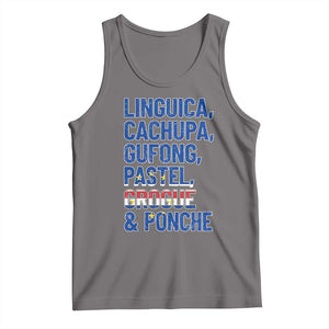 Cape Verde Traditional Food & Drinks List Tank Top Cabo Verdean Cachupa Grogue Heritage Gift TS02 Deep Heather Print Your Wear