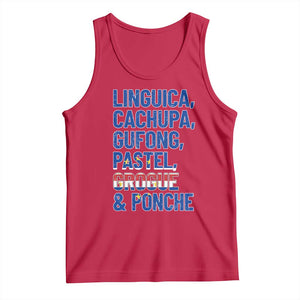 Cape Verde Traditional Food & Drinks List Tank Top Cabo Verdean Cachupa Grogue Heritage Gift TS02 Red Print Your Wear