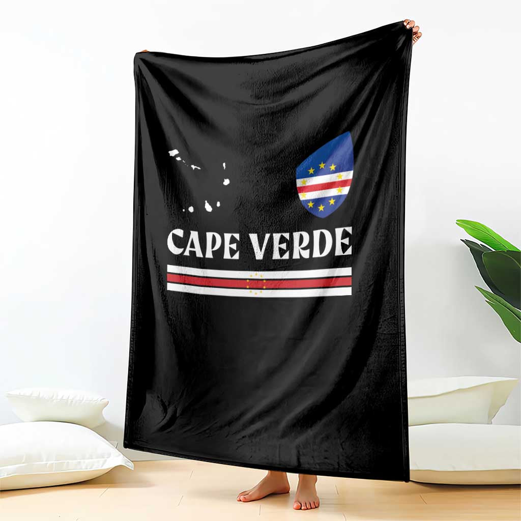 Cape Verde Country Map Shield Emblem Throw Blanket Cabo Verde Roots National Pride Gift TS02 Print Your Wear