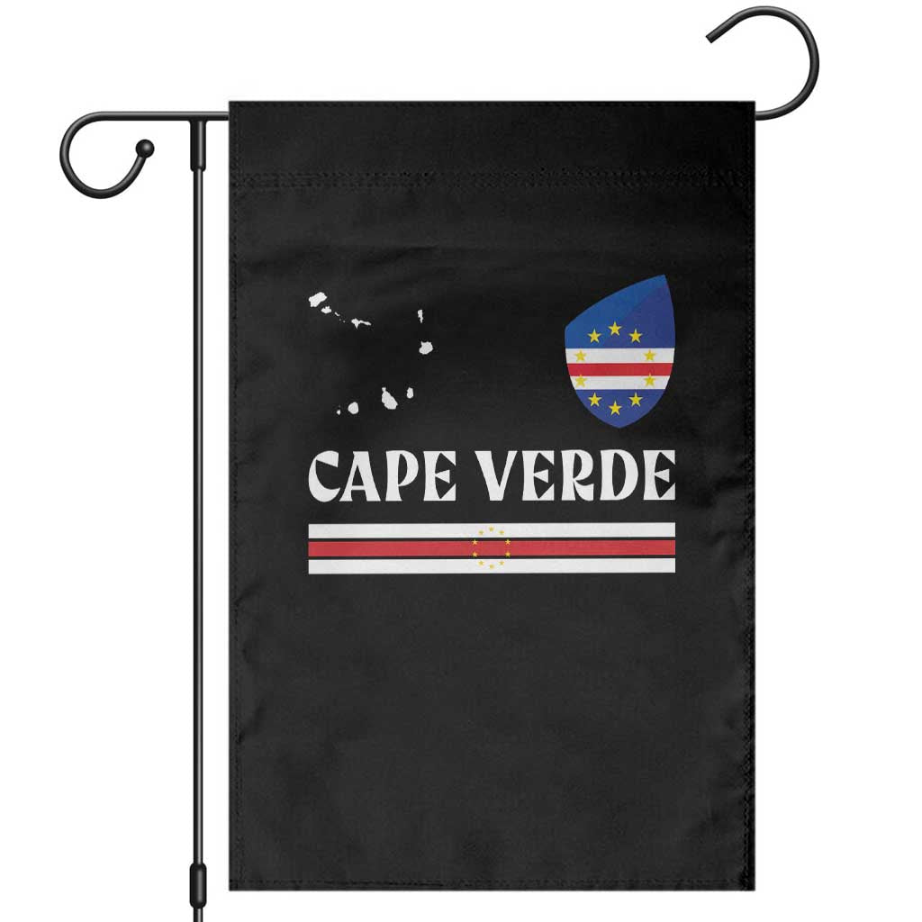 Cape Verde Country Map Shield Emblem Garden Flag Cabo Verde Roots National Pride Gift TS02 Black Print Your Wear