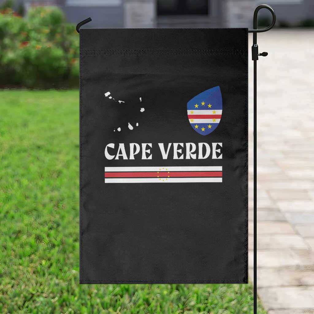 Cape Verde Country Map Shield Emblem Garden Flag Cabo Verde Roots National Pride Gift TS02 Print Your Wear