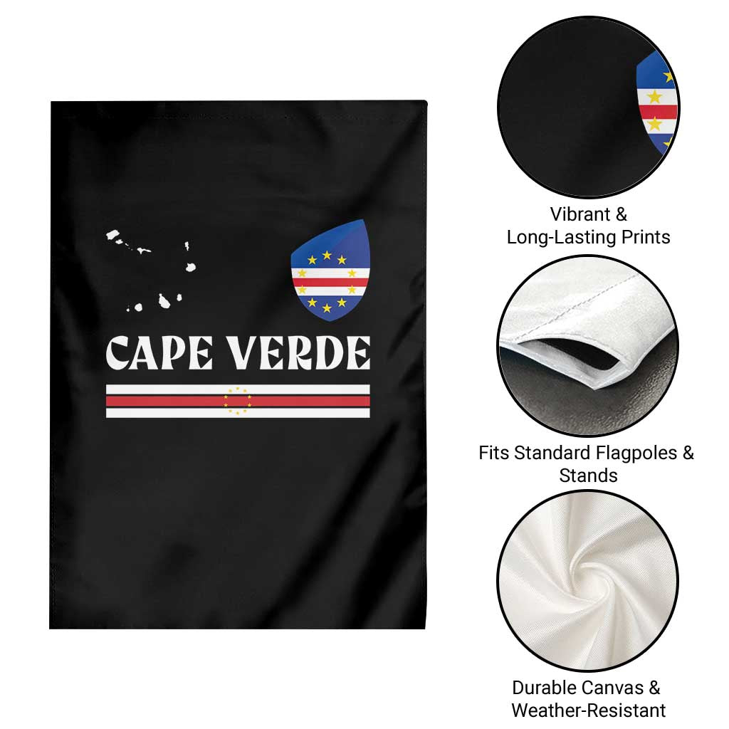 Cape Verde Country Map Shield Emblem Garden Flag Cabo Verde Roots National Pride Gift TS02 Print Your Wear