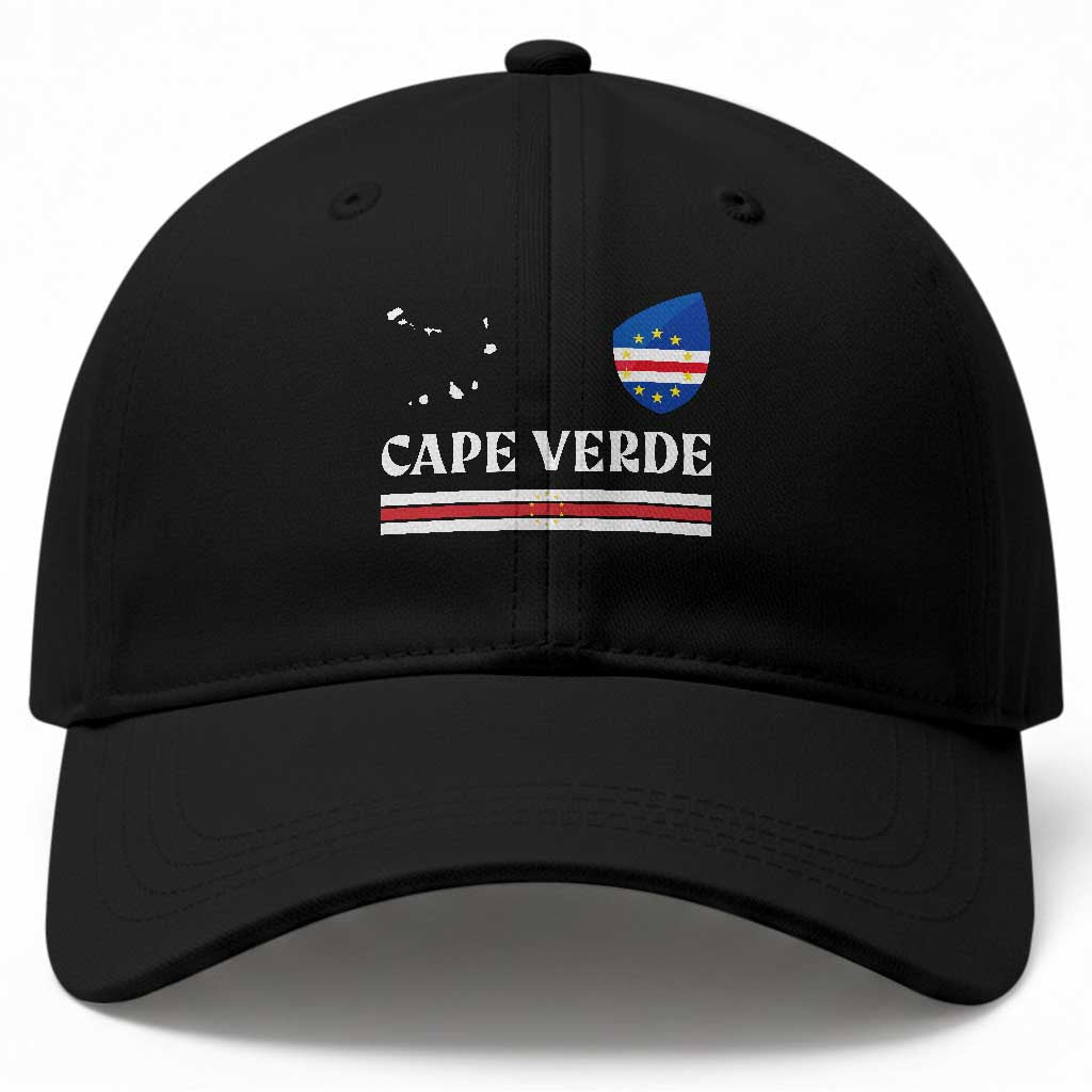 Cape Verde Country Map Shield Emblem Baseball Cap Cabo Verde Roots National Pride Gift TS02 Print Your Wear