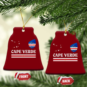 Cape Verde Country Map Shield Emblem Ceramic Ornament Cabo Verde Roots National Pride Gift TS02 Print Your Wear