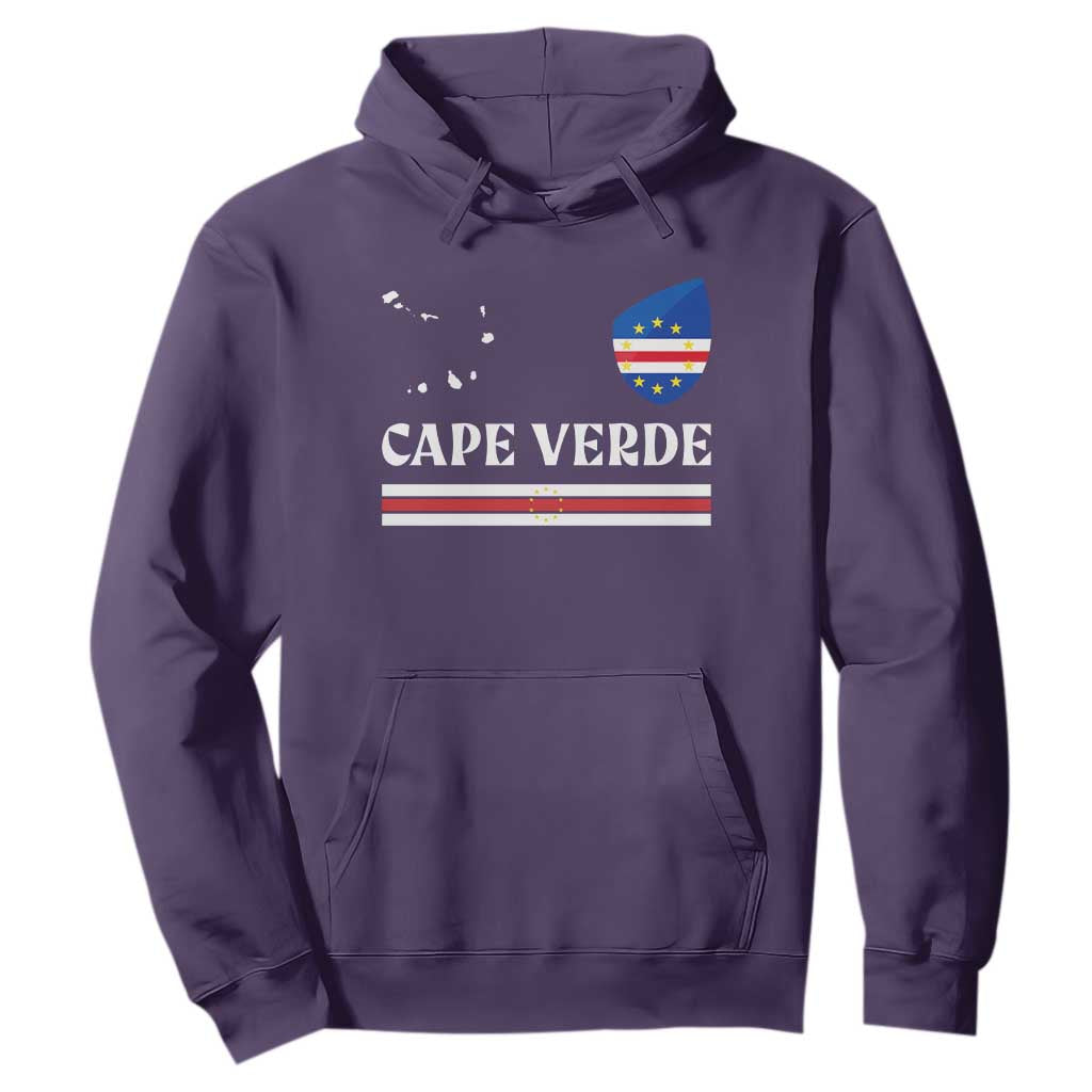 Cape Verde Country Map Shield Emblem Hoodie Cabo Verde Roots National Pride Gift TS02 Purple Print Your Wear