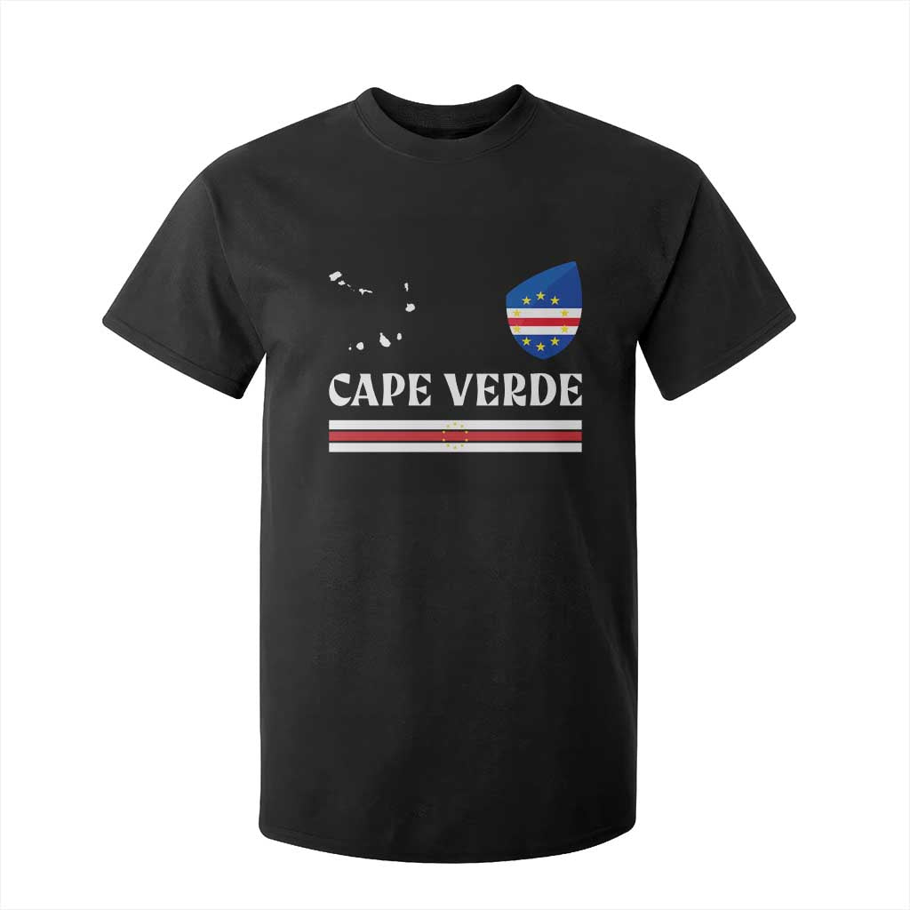 Cape Verde Country Map Shield Emblem T Shirt For Kid Cabo Verde Roots National Pride Gift TS02 Black Print Your Wear