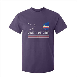 Cape Verde Country Map Shield Emblem T Shirt For Kid Cabo Verde Roots National Pride Gift TS02 Purple Print Your Wear