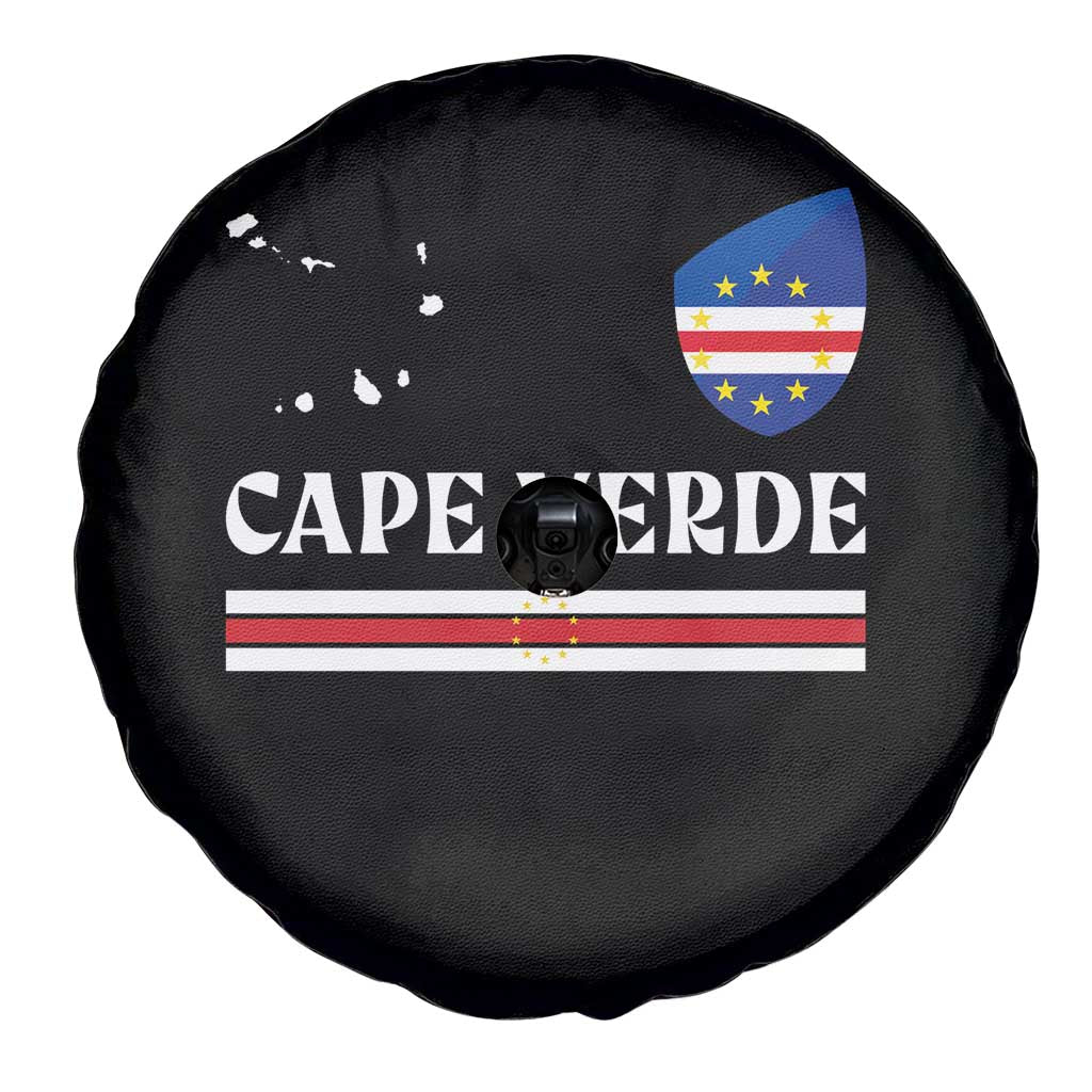 Cape Verde Country Map Shield Emblem Spare Tire Cover Cabo Verde Roots National Pride Gift TS02 Print Your Wear