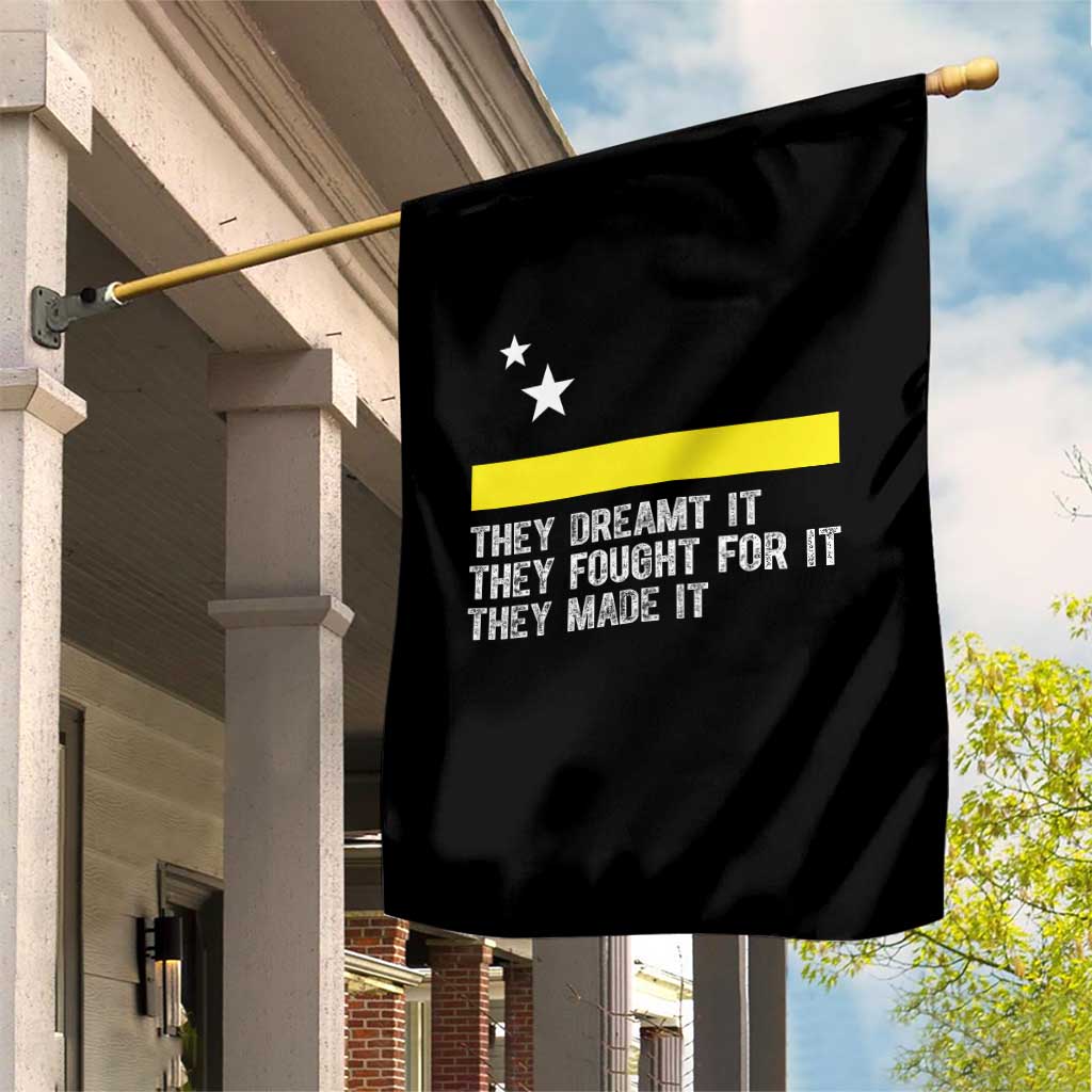 Curaçao Flag History Pride Garden Flag They Dreamt Fought Made It TS02 Print Your Wear